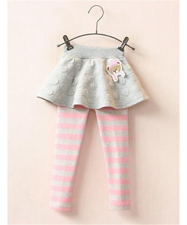 Girl's Casual/Daily Striped Leggings,Cotton Spring...