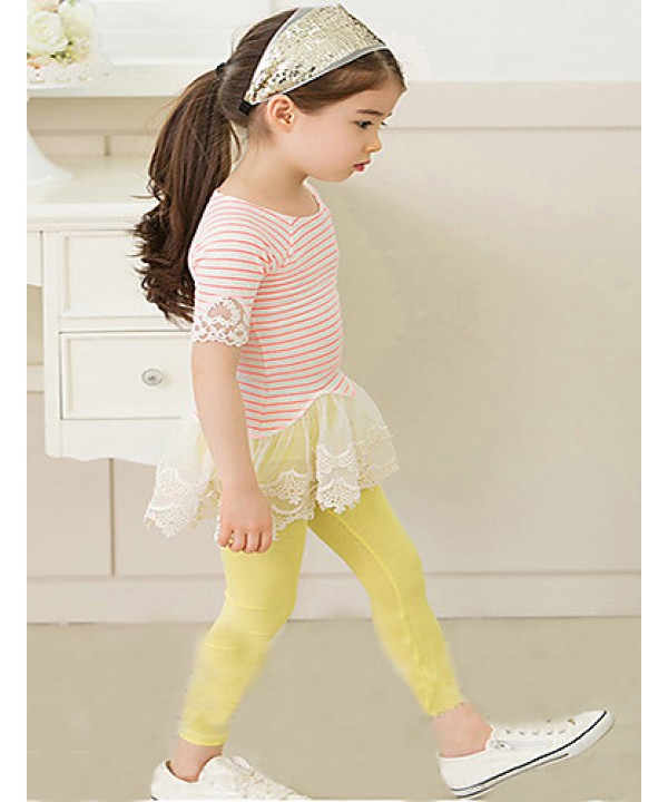 Girl's Summer/Spring Colorful Thin Leggings (Cotton Blends)  